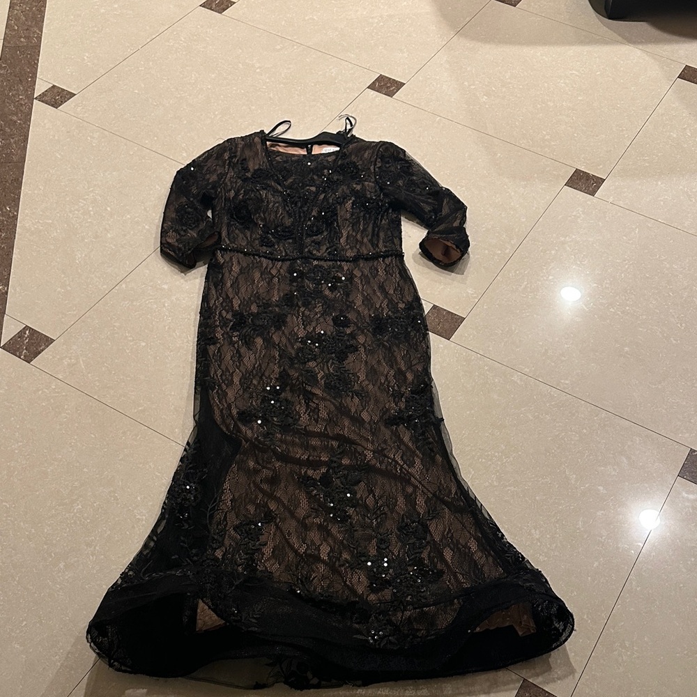 Mac Duggal Black Sequin Formal Dress